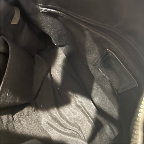 Coach Black and Cream Signature Canvas Tote - Picture 5 of 9